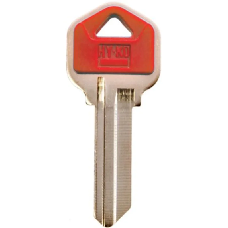 Hy-ko kw1pr Key Blank With Red Plastic Head Red