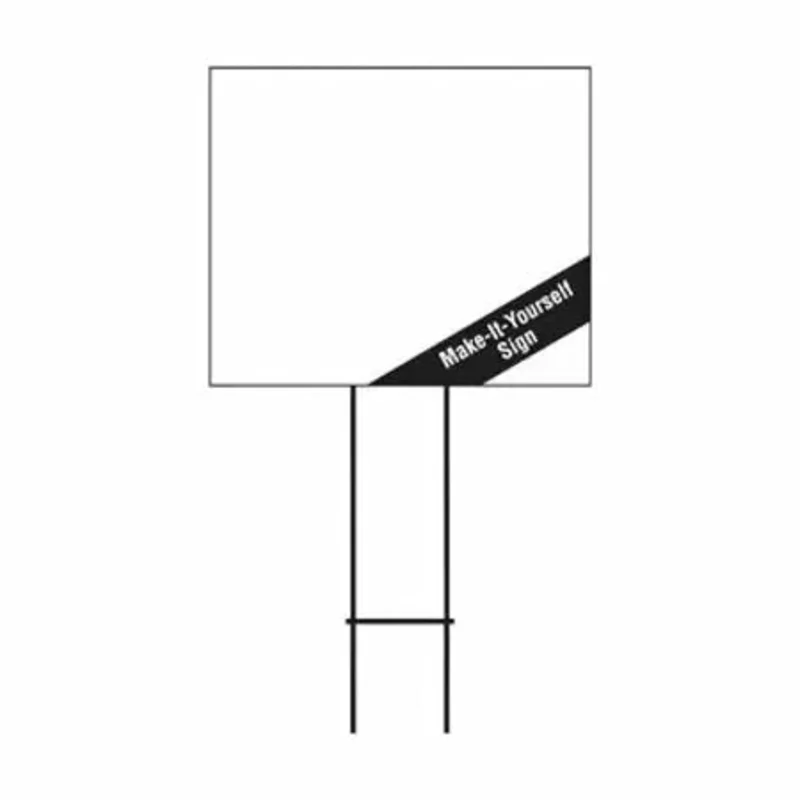 Hy-ko Products Co LBL-7 Blank Corrugated Plastic Lawn Signs 20" x 24"