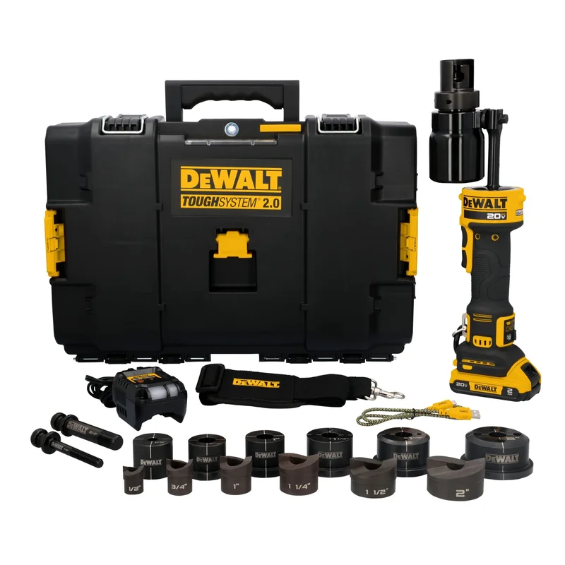 Hydraulic Knockout Tool Kit with 1/2" - 2" Punches and Dies 20V *Max W/Battery Dewalt