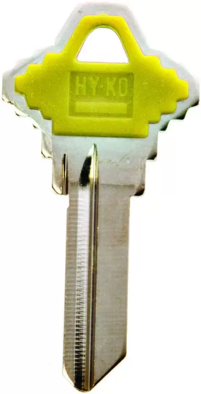 HyKo Key Blank - Schlage Sc1Py Plastic Head (Yellow) Yellow