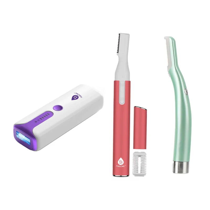 IPL Laser Device & Precision Grooming Set: The Ultimate Smooth Skin Kit