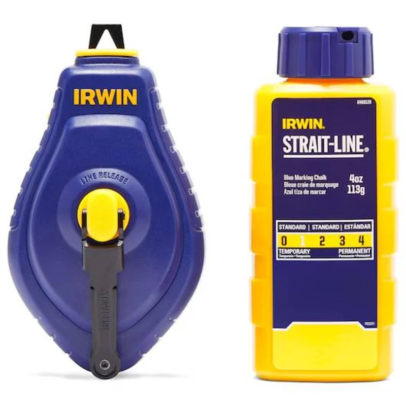 Irwin IWHT48442BC STRAIT-LINE SPEEDLINE Chalk Reel w/ Blue Chalk