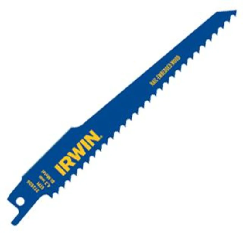 Irwin Nail Embedded Wood Cutting Reciprocating Blades 12" x 6 TPI