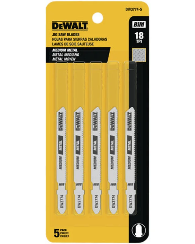 JIG SAW BLADES 18 TPI 5 PC DEWALT