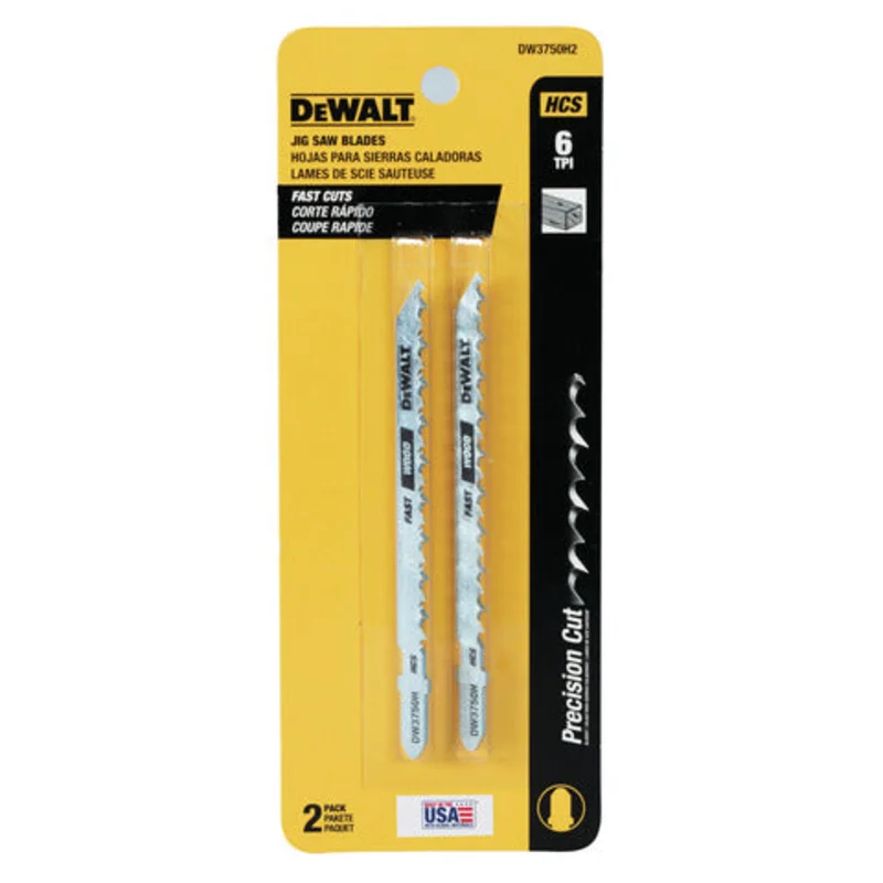 JIG SAW BLADES 6 TPI 2 PC DEWALT