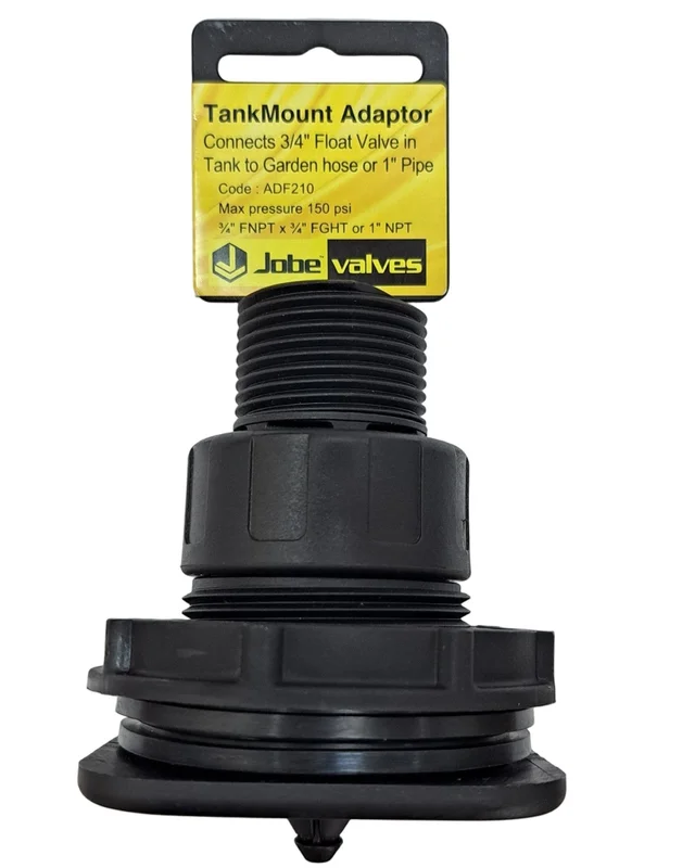 Jobe Valve Tank Mount Adaptor 3/4" FNPT x 3/4" FGHT