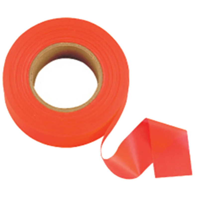Johnson Level GloOrange Flagging Tape - 1 inch x 200 ft. Orange
