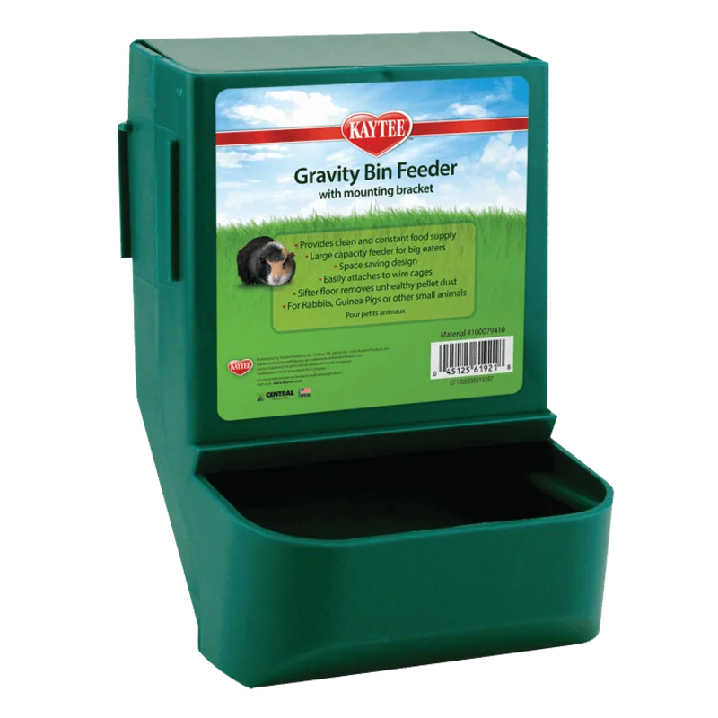 Kaytee Gravity Bin Feeder with Bracket