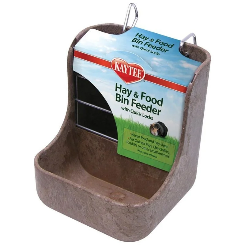 KAYTEE HAY-N-FOOD BIN FEEDER ASSORTED