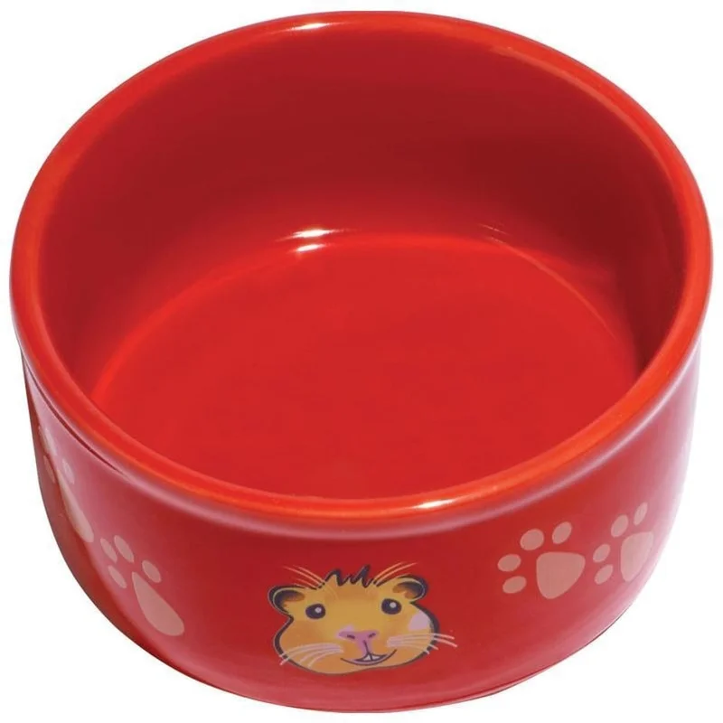 KAYTEE PAW-PRINT PETWARE BOWL GUINEA PIG ASSORTED