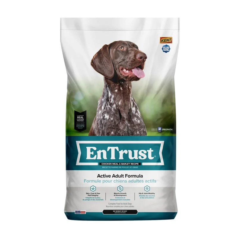 Kent Blue Seal EnTrust Active Adult Formula Chicken Meal & Barley Recipe Dog Food