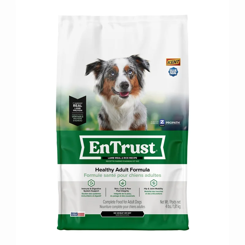 Kent Blue Seal EnTrust Healthy Adult Lamb Meal & Rice Recipe Dog Food