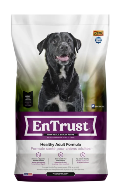 Kent Blue Seal EnTrust Healthy Adult Pork Meal & Barley Recipe Dog Food
