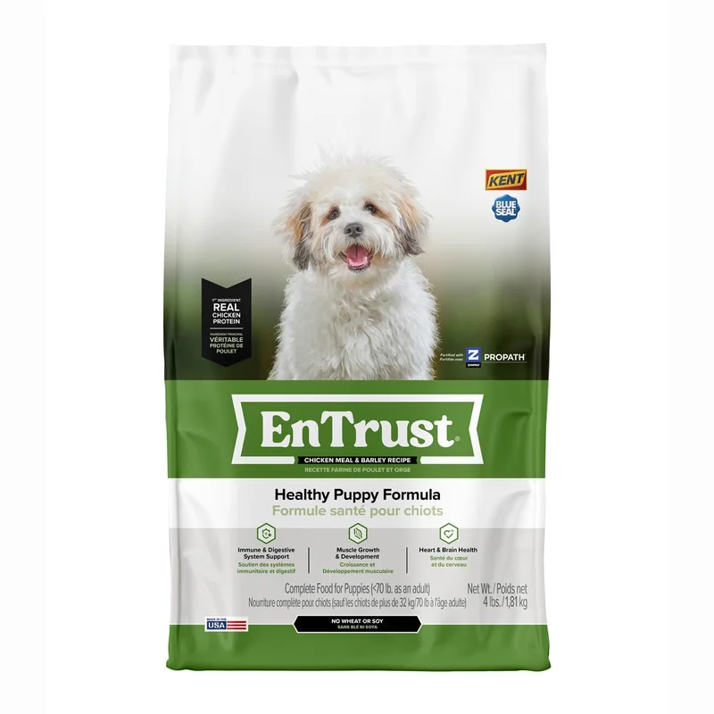 Kent Blue Seal EnTrust Healthy Puppy Formula Chicken Meal & Barley Recipe Dog Food