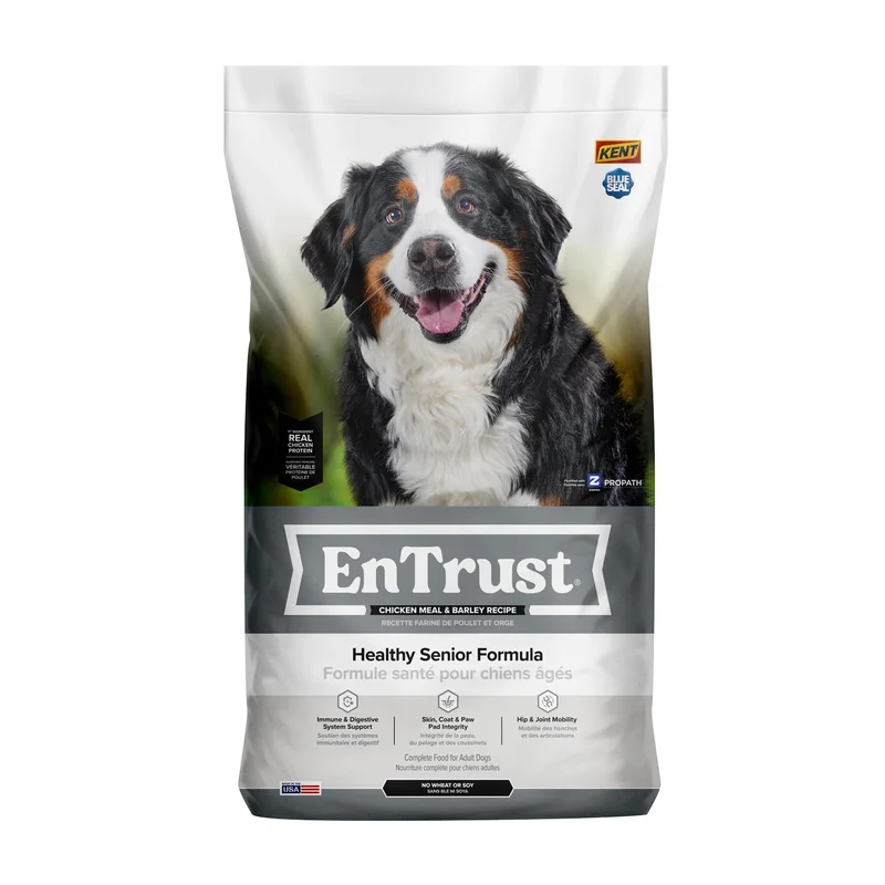 Kent Blue Seal EnTrust Healthy Senior Formula Chicken Meal & Barley Recipe Dog Food