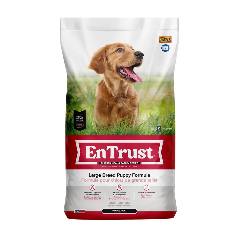 Kent Blue Seal EnTrust Large Breed Puppy Formula Chicken Meal & Barley Recipe Dog Food