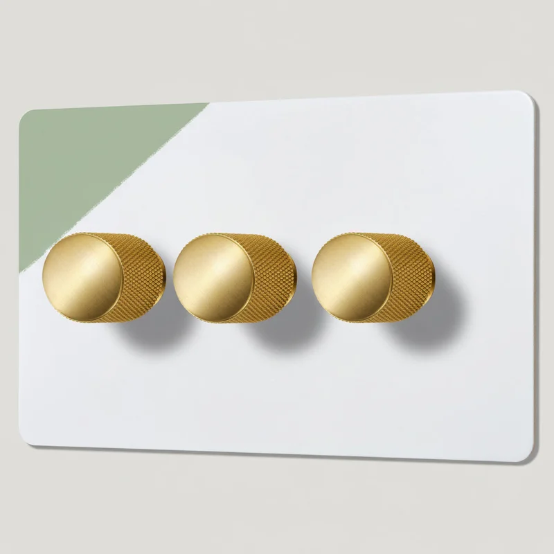 KEPLER 3G Paintable Dimmer Switch - Brass