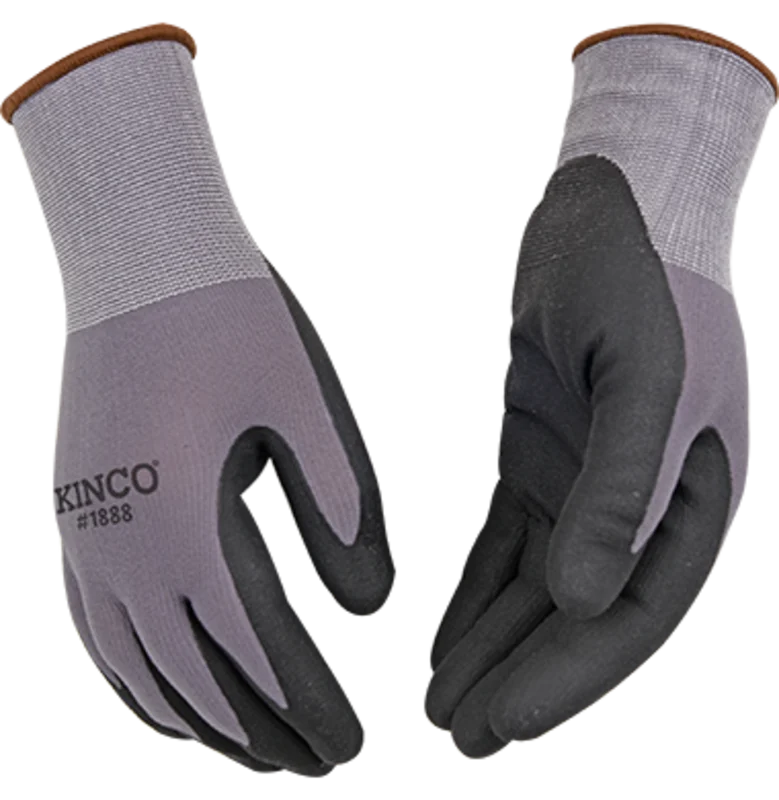 Kinco Nylon Knit Shell & Micro-Foam Nitrile Palm Medium