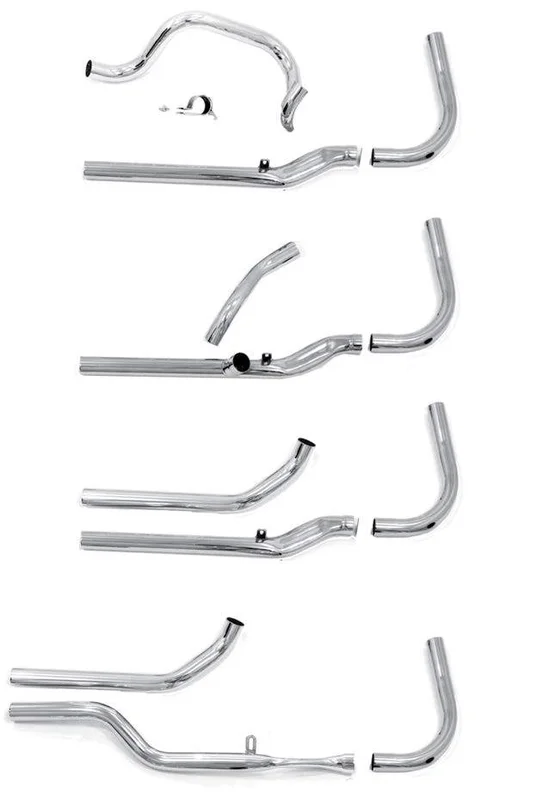 Knucklehead Crossover and Shotgun Headpipes For 1936 - 1947