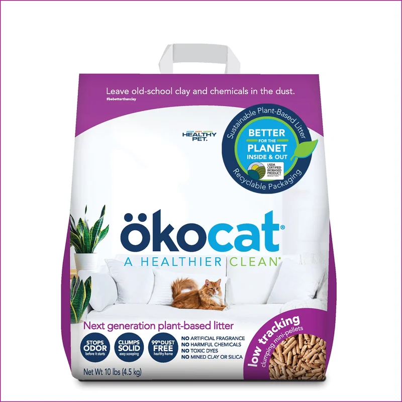 kocat Low Tracking Mini Clumping Pellets Wood Cat Litter