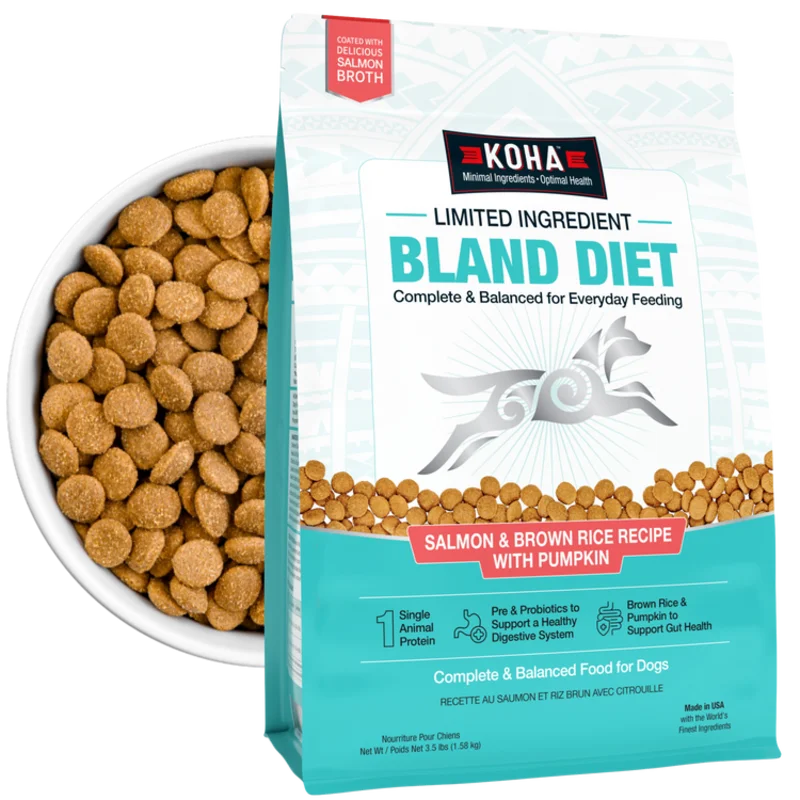 Koha Limited Ingredient Dry Bland Diet Salmon & Brown Rice Recipe with Pumpkin for Dogs