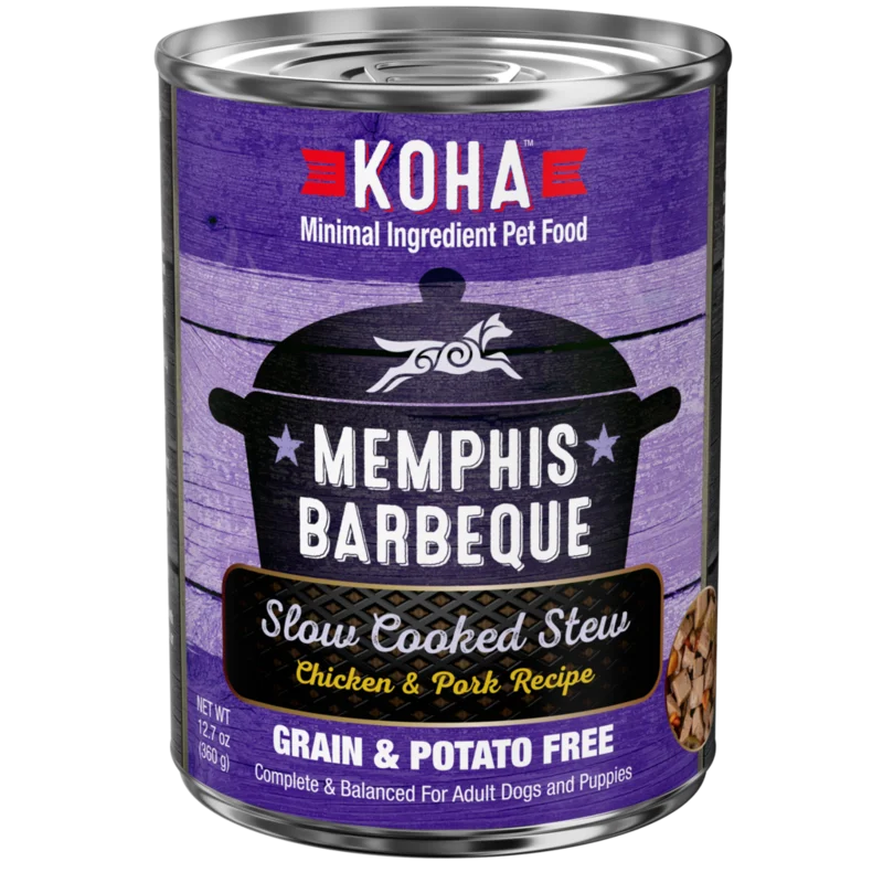 Koha Memphis Barbeque Slow Cooked Stew Chicken & Pork Recipe for Dogs