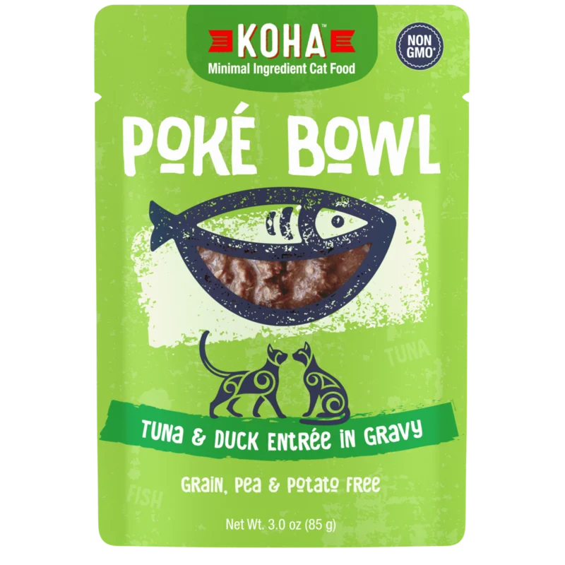 Koha Pok Bowl Tuna & Duck Entre in Gravy for Cats