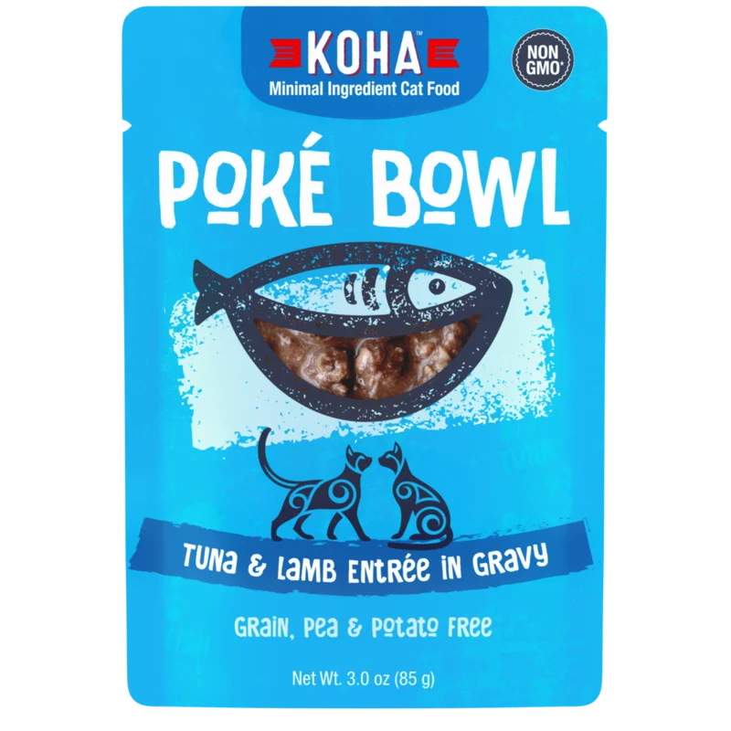 Koha Pok Bowl Tuna & Lamb Entre in Gravy for Cats
