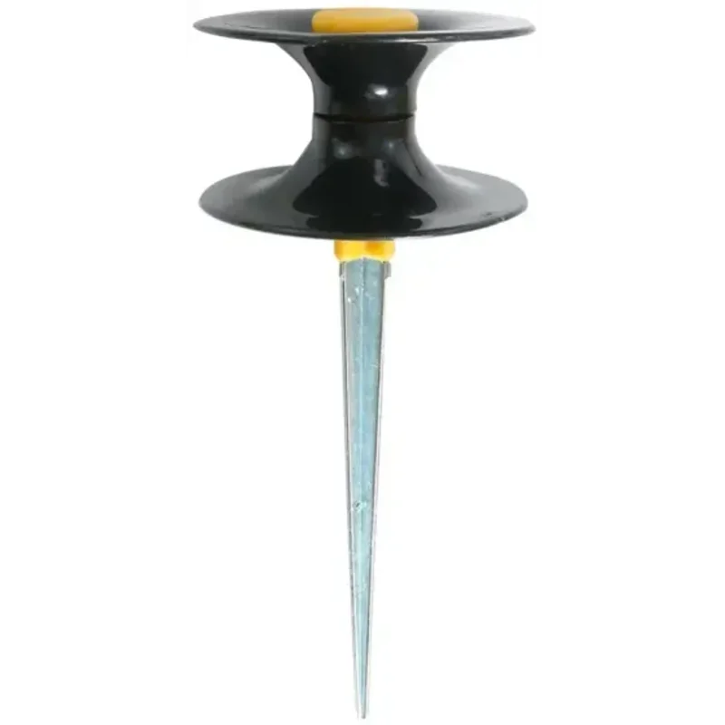Landscapers Select DY3202 Garden Hose Guide Plastic Metal Spike Black/Yellow