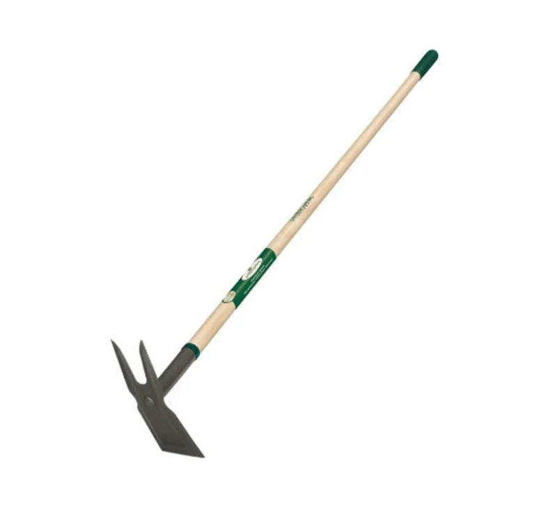 Landscapers Select Garden Hoe 2-Prong Wood Handle