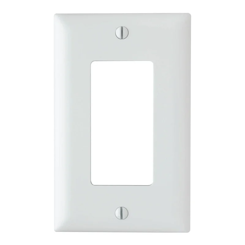 Legrand Pass & Seymour TradeMaster 1-Gang Nylon Wall Plate 1 Decorator Opening White