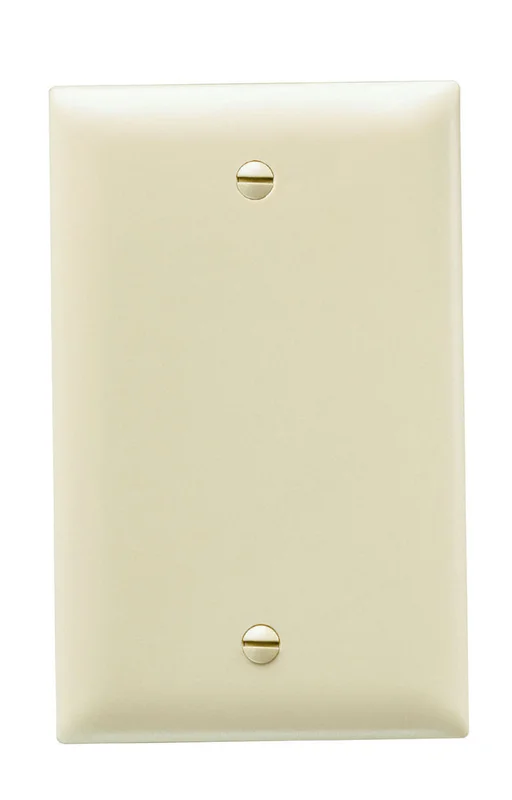 Legrand Pass & Seymour TradeMaster 1-Gang Nylon Wall Plate Blank Box Mounted Ivory