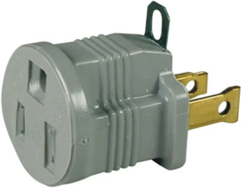 Legrand Pass & Seymour Vinyl Polarized Grounding Adapter Electric Gray