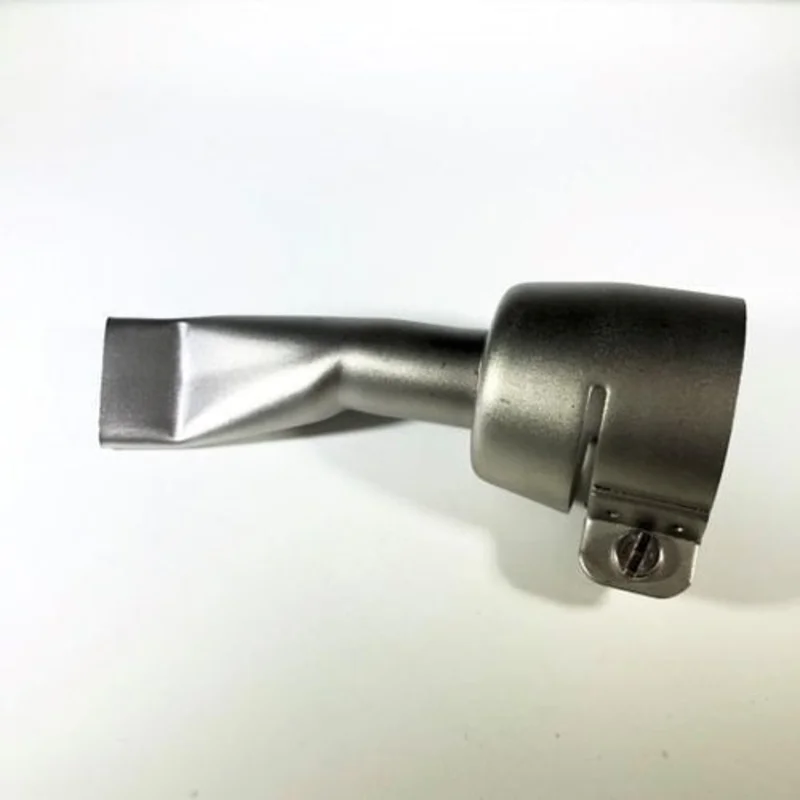 Leister 105.487 Wide Slot Nozzle 20mm, Bent and Angled, with Clamps on Inner Side