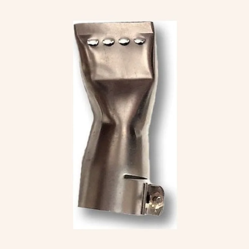 Leister 107.133 Wide Slot Nozzle 40mm with Perforations and 60-degree angle bend