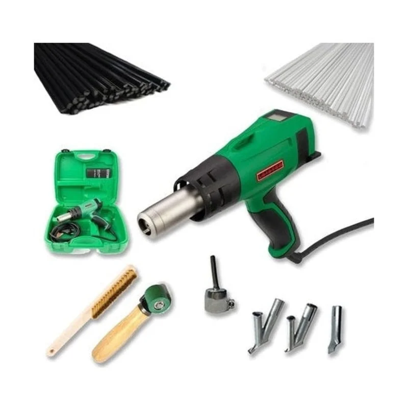 Leister 162.274 Solano AT Plastic Welding Starter Kit - Variable Temp Variable Speed Digital Hot Air Plastic Welding Heat