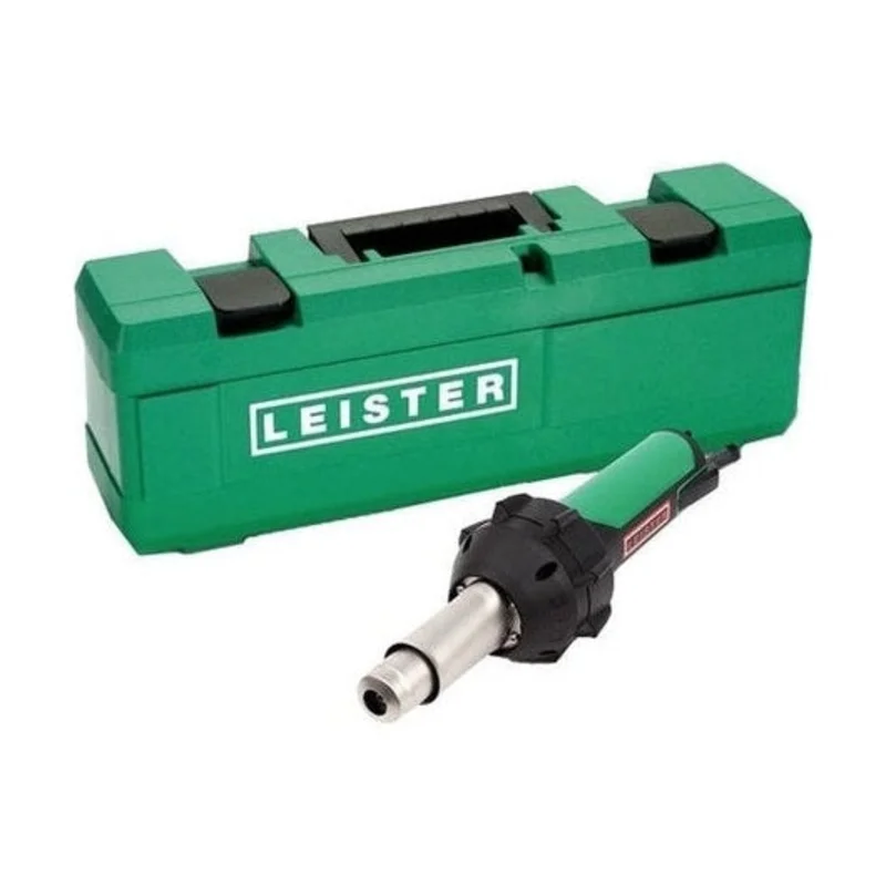 Leister Triac ST professional heat gun and plastic welder with adjustable temperature and speed control. Ideal for vinyl flooring, roofing, banners & more. Available in 120V or 230V. (141.228 & 141.227)
