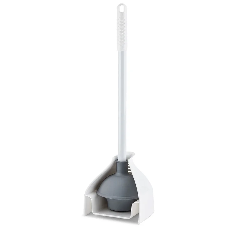 Libman MegaForce Premium Plunger and Caddy White