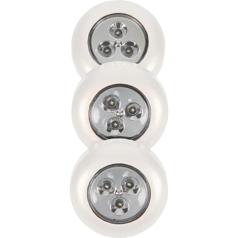 Light It 3-Bulb White LED Battery Tap Light (3-Pack)