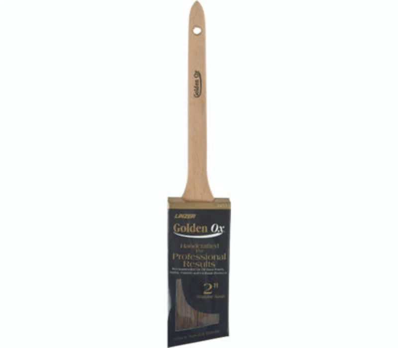 Linzer Golden Ox Very Fine Chinese Bristle 2" Angled Sash Paint Brush