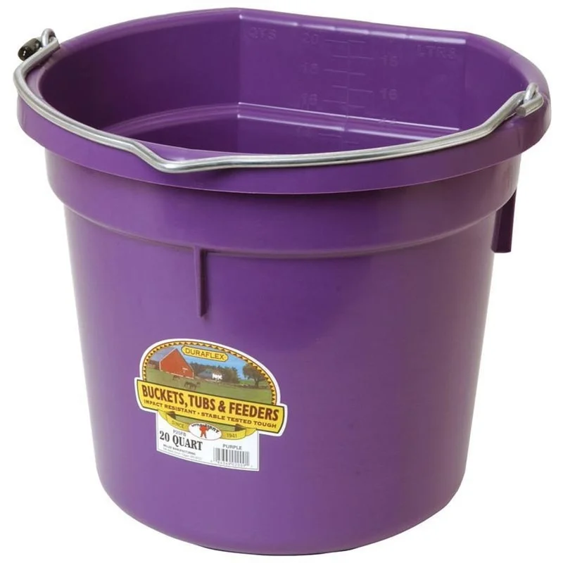Little Giant 20 Quart Flat Back Bucket Purple