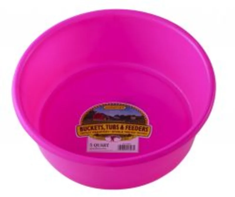 Little Giant 5 Quart Plastic Utility Pan Hot Pink