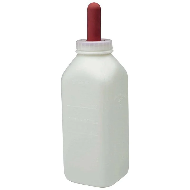 LITTLE GIANT NURSING BOTTLE WITH SCREW ON NIPPLE WHITE