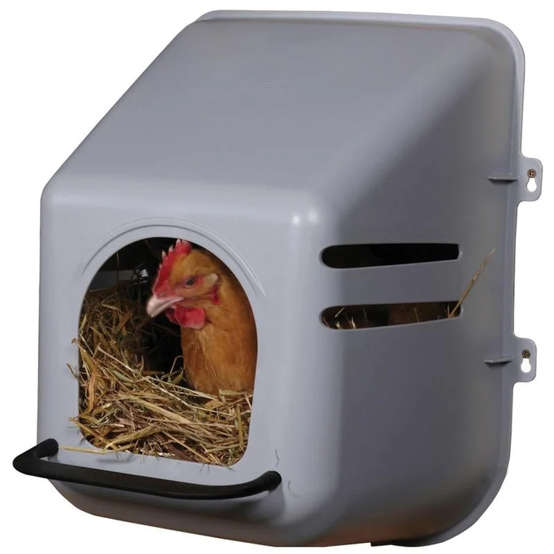 LITTLE GIANT PLASTIC WALL MOUNT NESTING BOX GRAY
