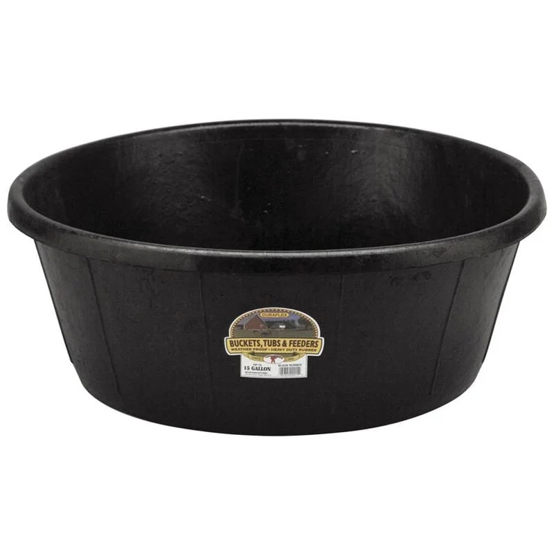 LITTLE GIANT RUBBER HEAVY DUTY TUB BLACK
