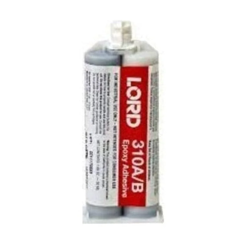 LORD 310-A/310-B Epoxy Adhesive Slow Set 30-60 min With Chemical Resistant Light-Resistant Thixotropic Thick Gel for Rubber, Plastics, Urethanes, Metals Gray