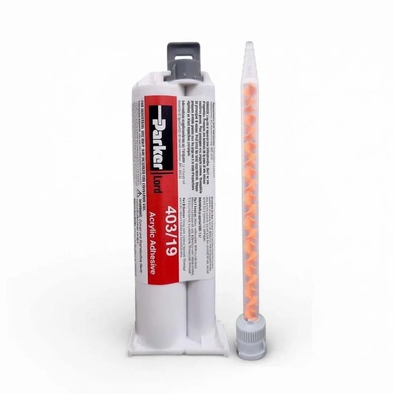 LORD 403/19 Super Fast Set 2-4 minute, Thick Gel, Low Temperature Resistant, Non-Sag acrylic adhesives Natural