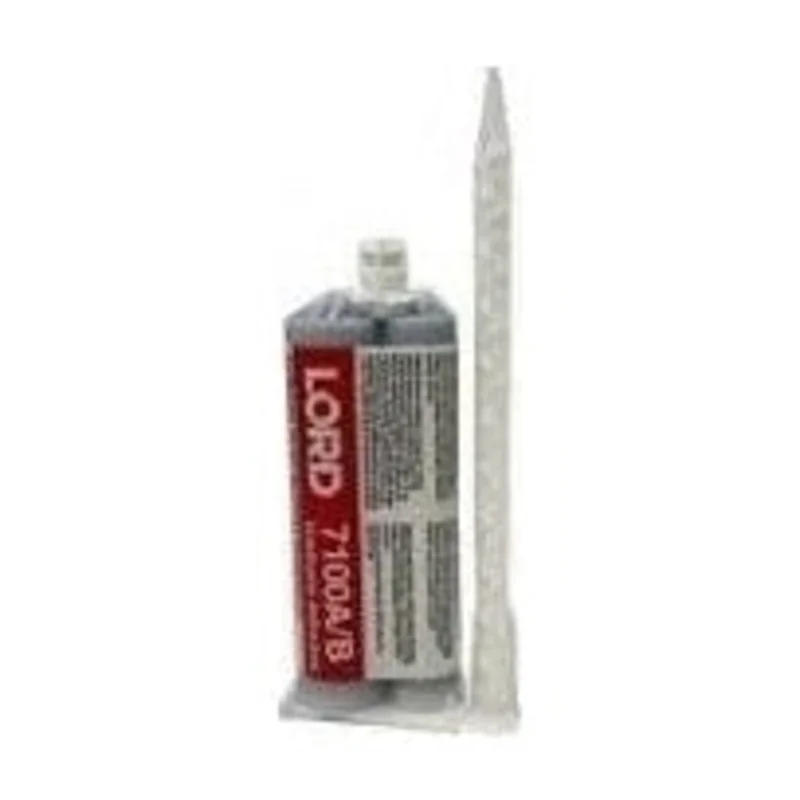 LORD 7100A/B Black Urethane Fast Set 5-10 min Adhesive for most plastics, painted metals, rubbers, foam, powder-coated metals, paper, cloth, etc
