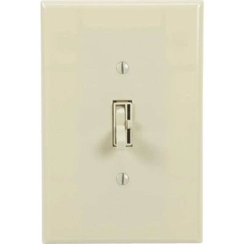 Lutron Toggler Incandescent Ivory Single Pole Preset Slide Dimmer Switch
