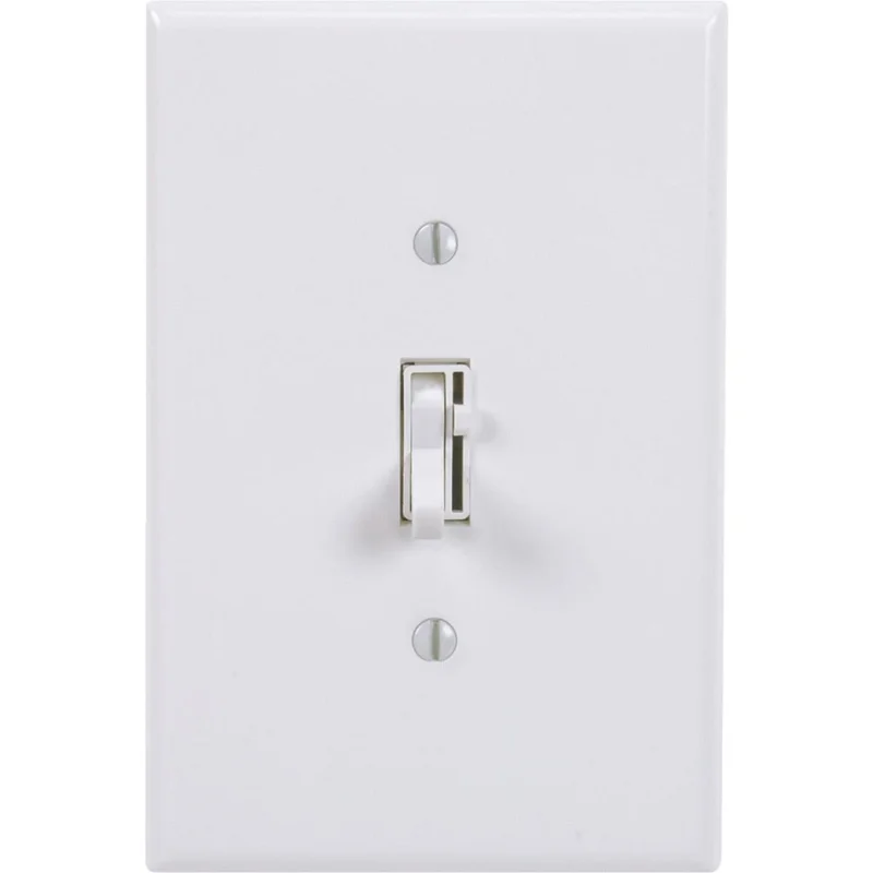 Lutron Toggler Incandescent White Single Pole Preset Slide Dimmer Switch
